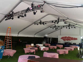tent lighting rentals